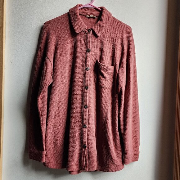 Madewell Women's Button Down Shirt in Rust Red - Picture 7 of 16